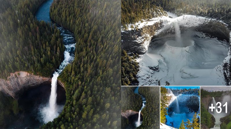 This Breathtaking Canadian Waterfall Creates a Massive Ice Cone During Winter Due to its Powerful Spray Ejection