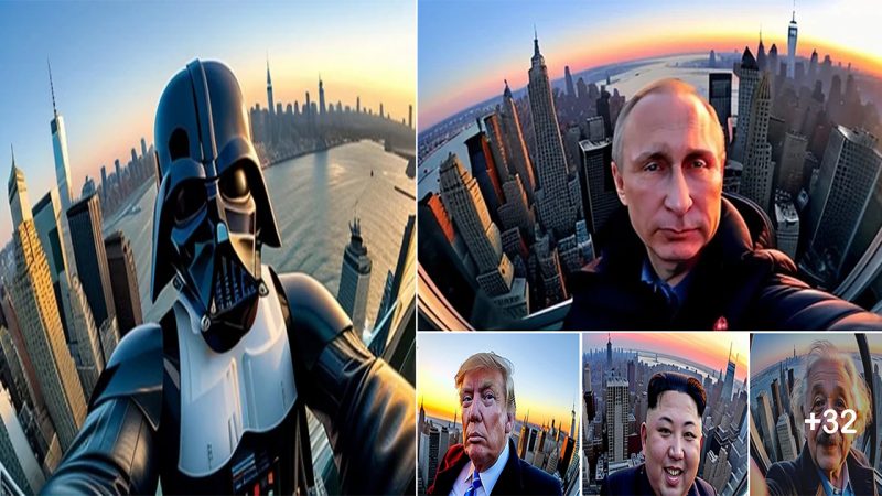 when celebrities take selfies on the tallest tower