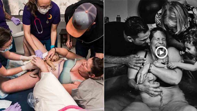 23 Photos that are said to Be the most beautiful of a woman giving birth to a baby are the joy and Happiness that Nature Bestows