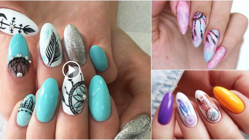 40+ Dream Catcher Nail Art Designs