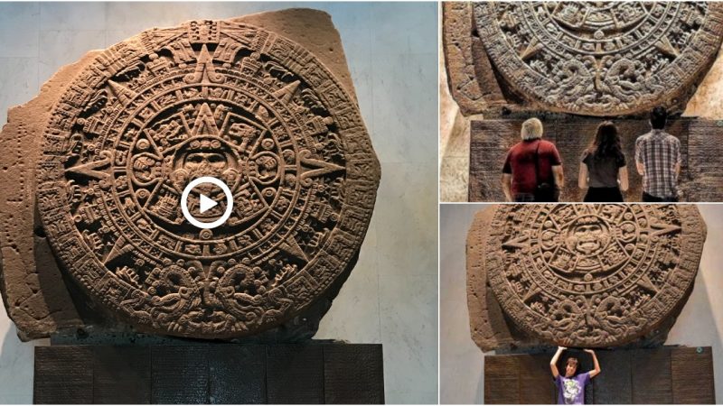 The Aztec sunstone, also known as the Aztec calendar is located in the National Museum of Anthropology in Mexico City.