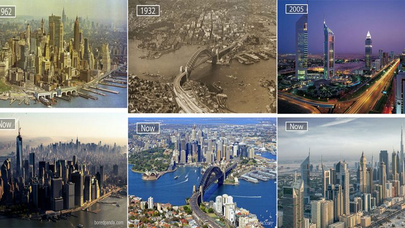 10 Famous Cities that Changed Over Time (Before-And-After Pics)