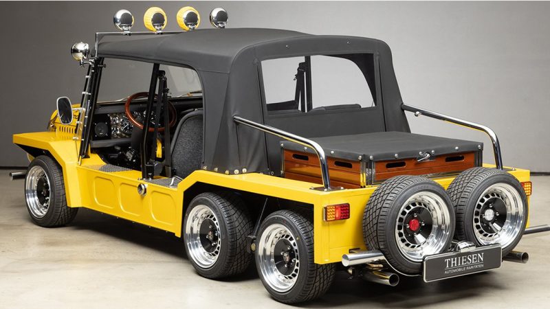 The Mini Moke is spearheading a six-wheeler invasion.