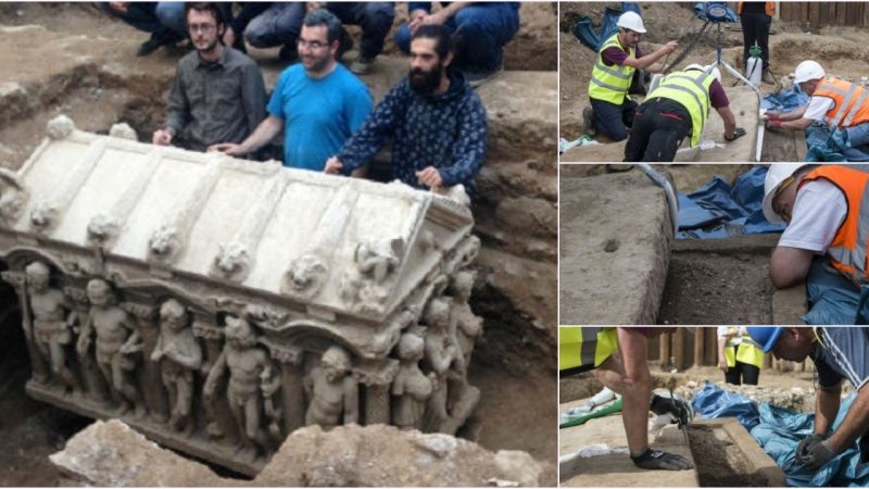 Ancient Roman Sarcophagus Found at London Building Site