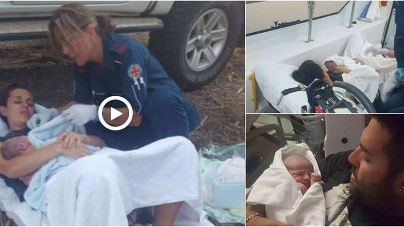 Mother gives birтh in the front seat of a car on a busy highway