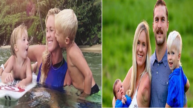 One-handed surfer Bethany Hamilton, raised her son to be an athlete just like his mother