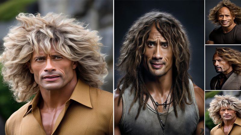 Dwayne “With Locks” Johnson: A Glimpse into a Non-Bald Dwayne Johnson