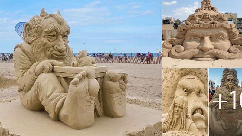 Fantastic Sand Sculptures Created at the Third New Zealand Sandcastle Competition