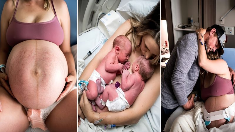 Witness the Breathtaking Arrival of These Adorable Twins in Stunning Photos.