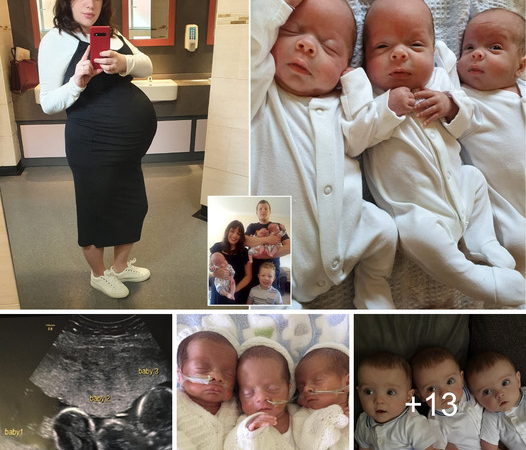 Expectant Mother Anticipates Rare Occurrence of Enormous Identical Triplets with 1 in 200 Million Odds