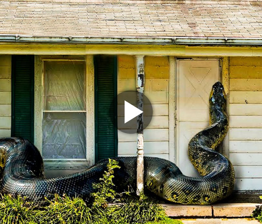 Incredible Sight: Enormous 20-Foot Snake Leaves Homeowner Astonished and Speechless at Their Doorstep (Video)