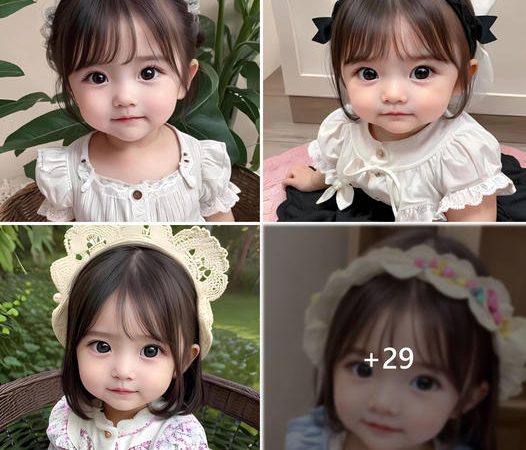 A Little Girl with Angelic, Breathtakingly Beautiful Round Eyes