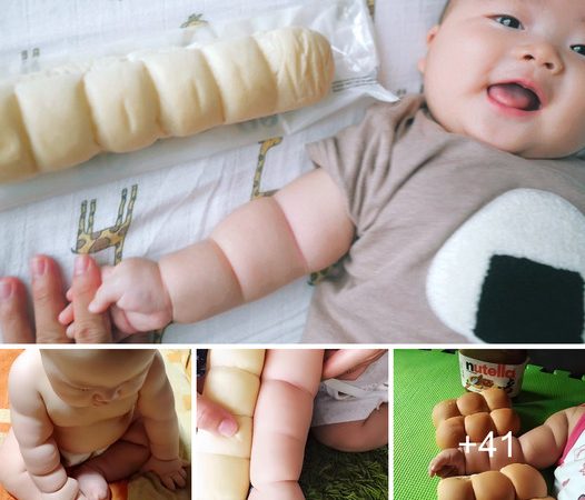 Infant vs Baguette Adorable Plump Hands that’ll Warm Your Heart!