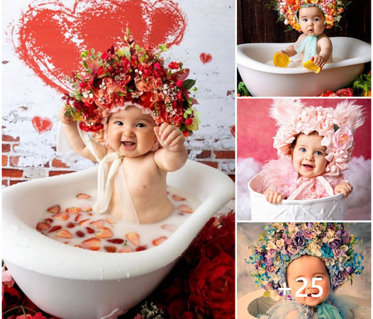 Enchanting Photos: Babies’ Irresistible Charm Shines Through Crown Adornments