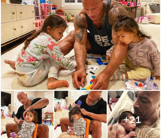 Dwayne Johnson: Hollywood Superstar and Devoted Father, a Shining Example of Love for His Children