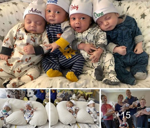 Texas Family Welcomes Quadruplets, Experiencing Nearly Twofold Growth this Summer