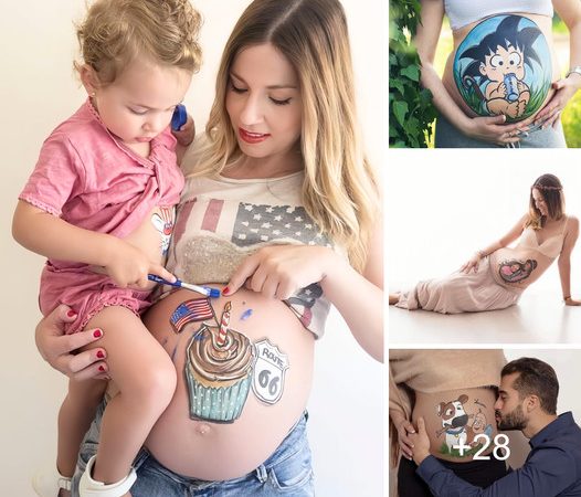 Embrace the Magic: Belly Painting as a Sweet Remembrance of Pregnancy’s Enchanting Time