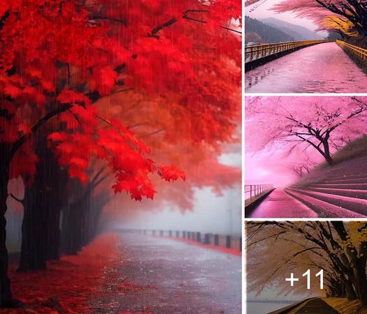 Embracing Nature’s Elegance: A Rainy Day Stroll Through Autumn’s Beauty