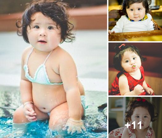 A Chubby Young Girl by the Pool with a Sea Fish Captivates Numerous Internet Users