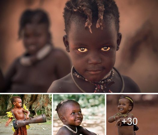 Captivating Moments Showcasing Charming Infants from an African Tribe