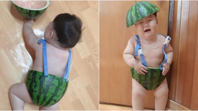 Pure Delight: Baby’s First Encounter with Watermelon Sparks Global Joy