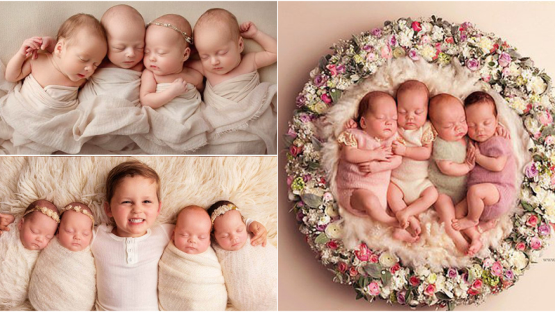 Miracle Quartet: New Zealand’s Quadruplets Illuminate the World with Their Precious Arrival