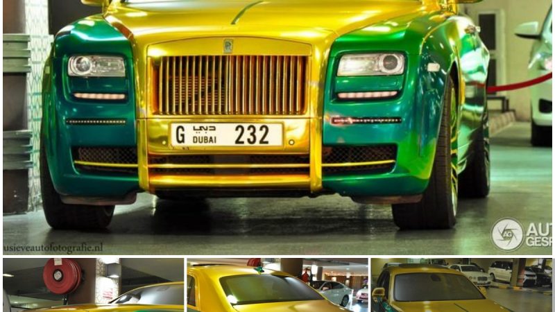 Green and Gold Rolls-Royce by Mansory Proves Money Doesn’t Equal Taste