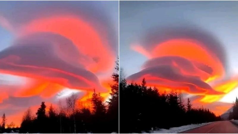 Spectacular Clouds Captured on the Road from Poland to Hungary: UFO or Giant Pierogi?