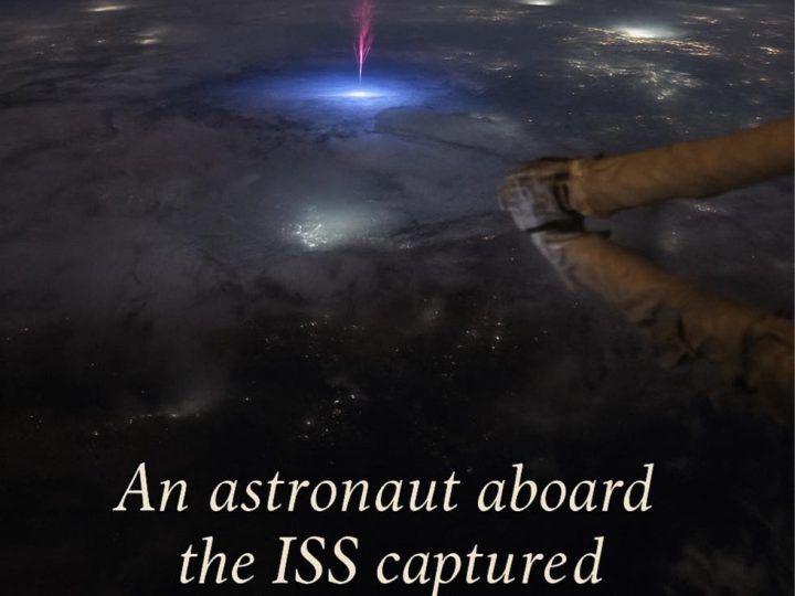 A Rare Red Sprite Captured from the ISS Lights Up the Skies Over the United States